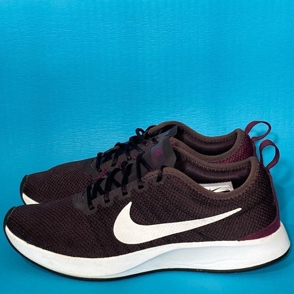 NIKE Dualtone Racer Port Women's Running Shoes 917682-604 Wine-Bordeaux Size 6.5 - Picture 2 of 10